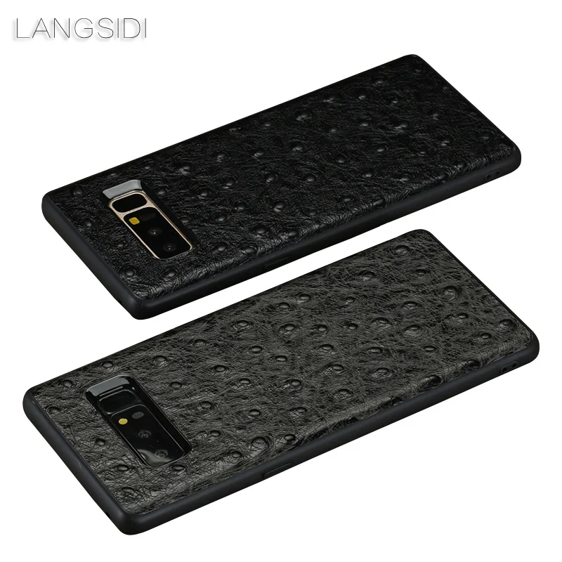 Роскошный брендовый чехол для телефона со страусиной текстурой полностью