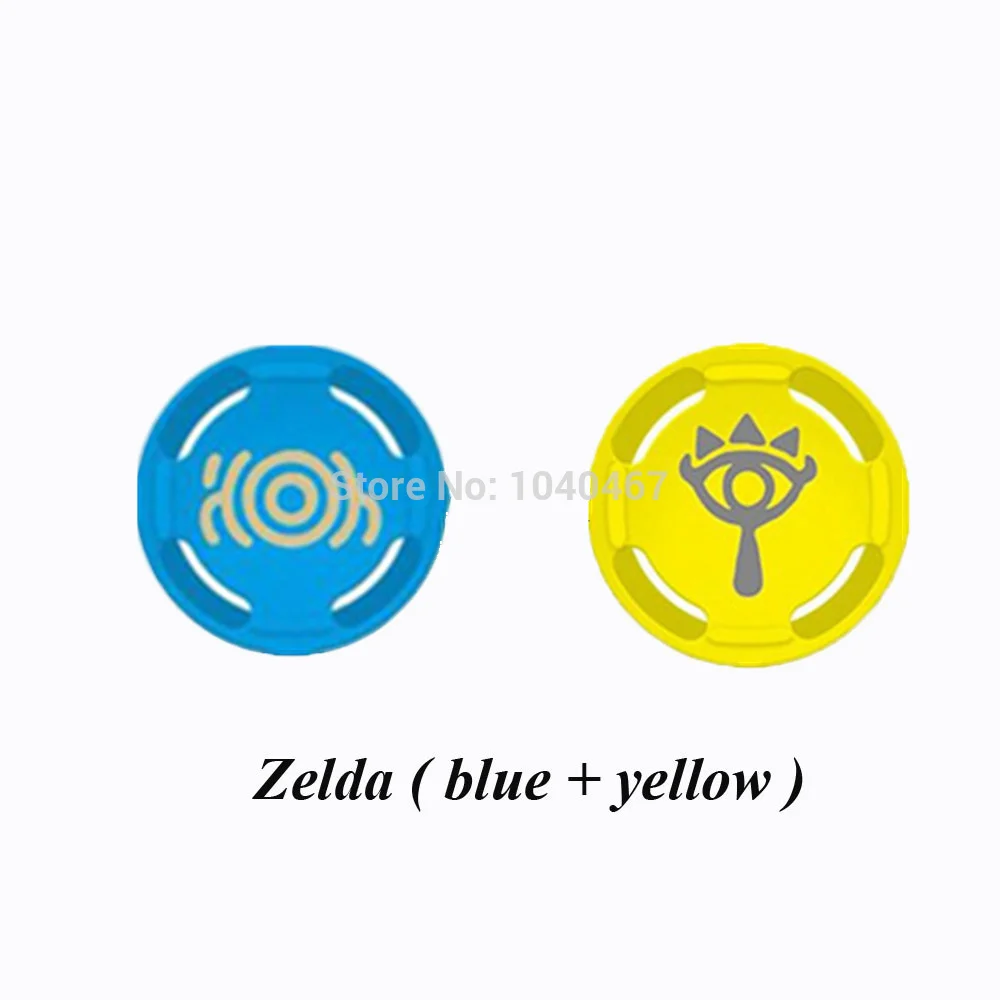 2pcs-zelda 4 шт Силиконовые аналоговые ручки для большого пальца джойстик Pokeball cap s крышка палочки крышка кожа для пульта переключения для Kind NS JoyCon контроллер - Цвет: 2pcs-zelda
