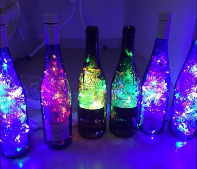 2 м светодиодный светящиеся гирлянды на Рождество Батарея приведенный в действие