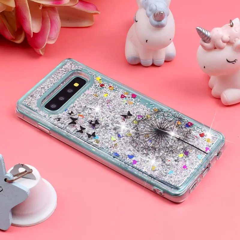 Чехол для телефона samsung Galaxy S10 плюс защитной оболочки блеск Shine зыбучие пески