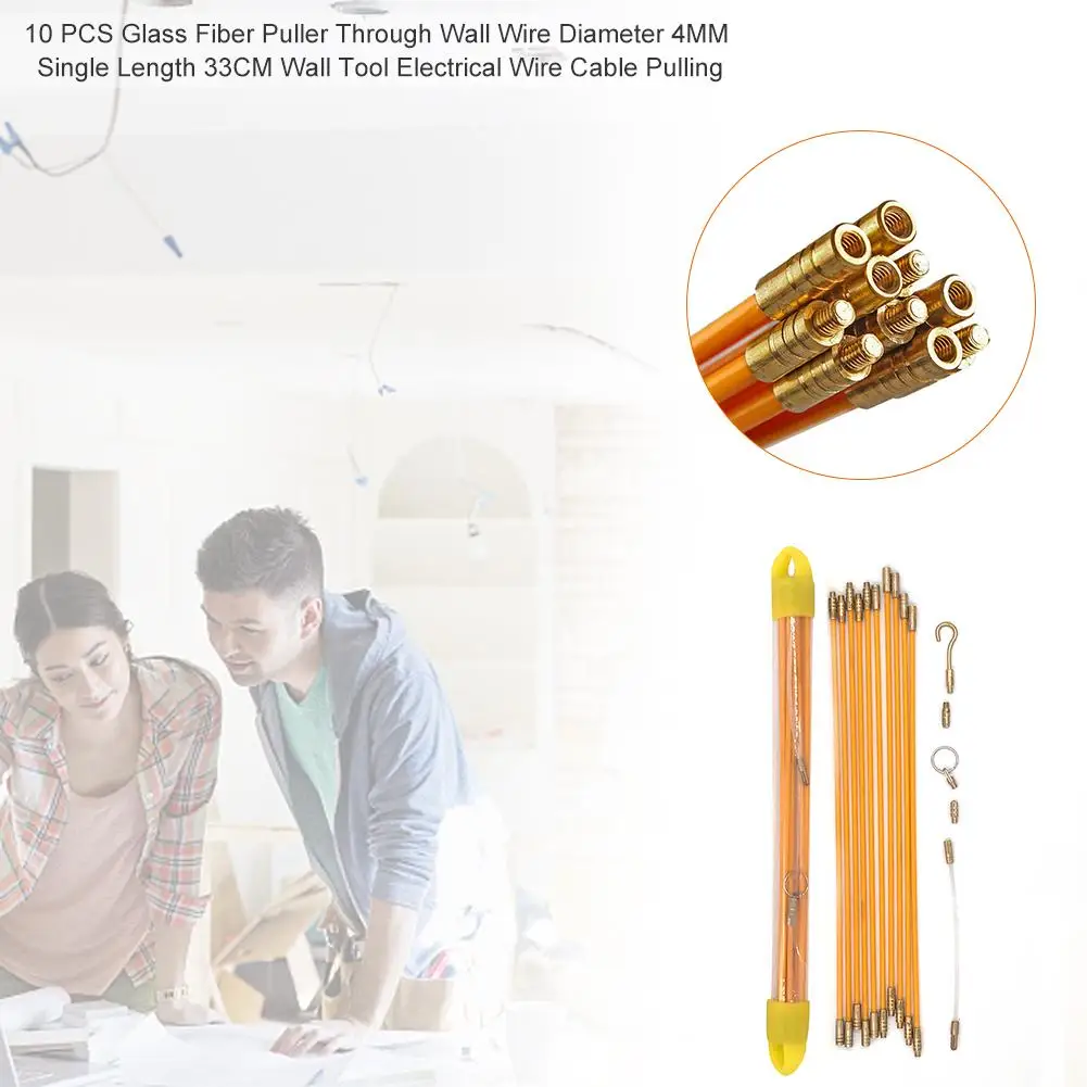 10 шт. Съемник из стекловолокна с помощью стенной проволоки диаметр 4 мм одинарная