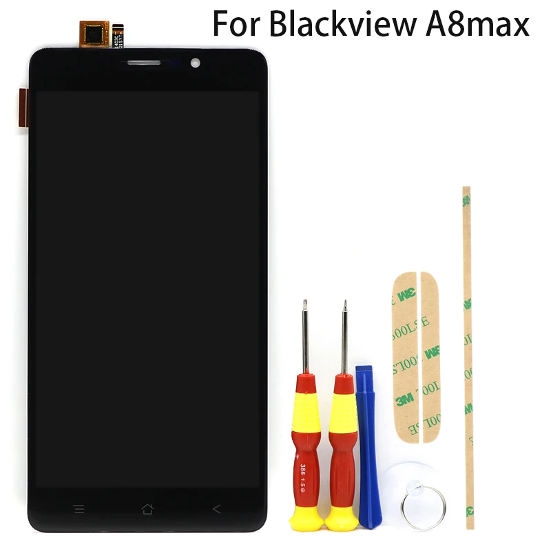 Для ЖК-дисплея и фотовспышки 5 дюйма Blackview A8 max + Бесплатные инструменты | Мобильные