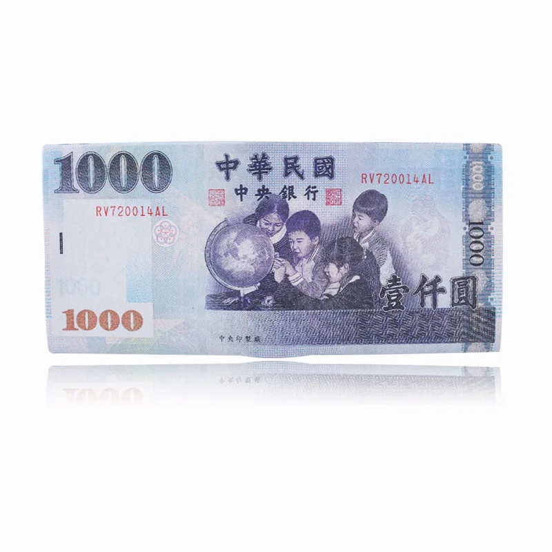 TaiWan Dollar Модный дизайн! Унисекс кошелек с принтом денег, доллар США, фунт, иена, кошелек с узором, двойной держатель для карт, женский, мужской - Цвет: TaiWan Dollar