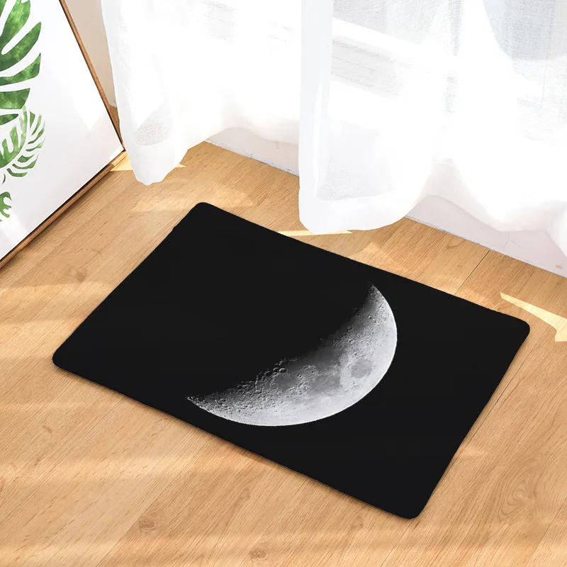 Moon печатные дверные маты наружные противоскользящие напольные коврики для кухни