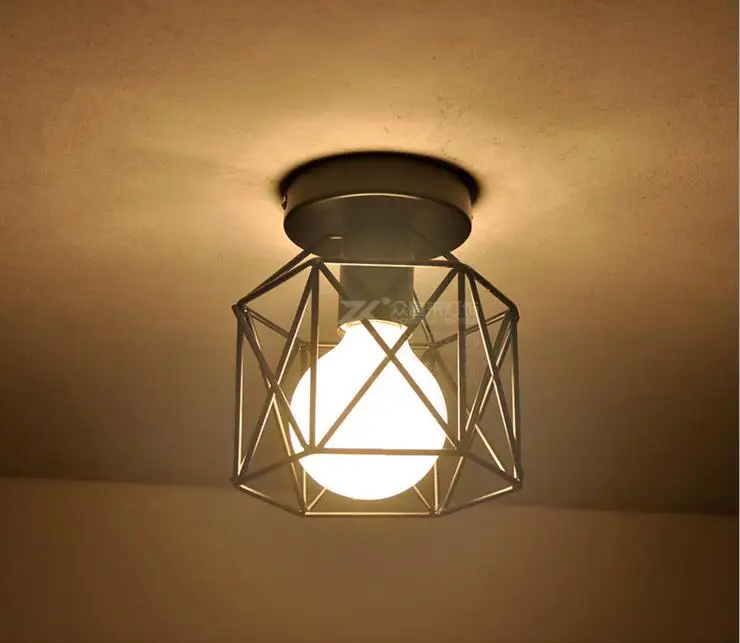Креативный простой железный потолочный светильник для гостиной спальни балкона
