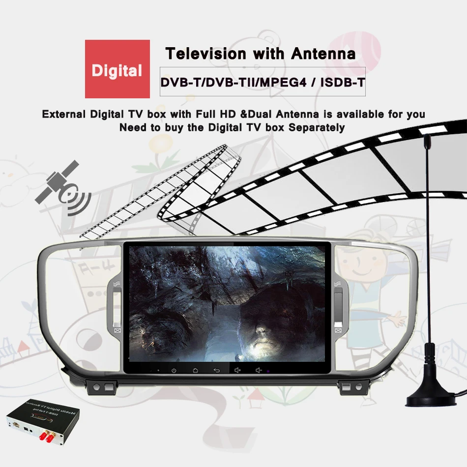 9 дюймовый Восьмиядерный 1024*600 Android 8.0Car DVD Gps плеер для KIA sportage 2016 2017 автомобильное