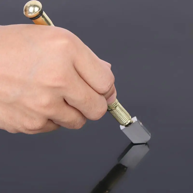 Новый Ролик Стеклорез Инструмент Металл Глава Ручка Сплава Резки Ручной |