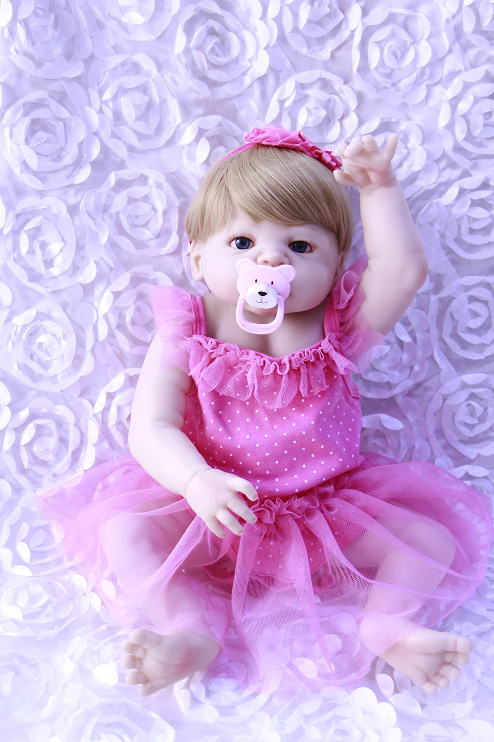 Супер красивые 55 см около 22 &quotцельные силиконовые Bebes Reborn Bonecas девочка играть