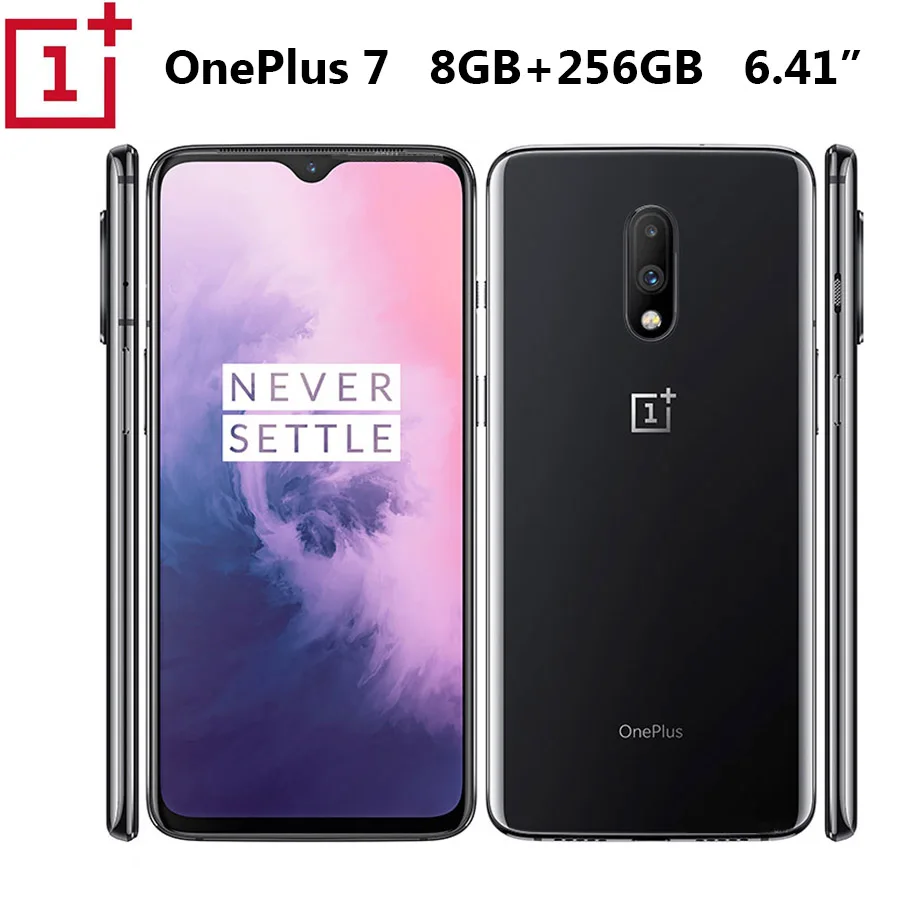 Мобильный телефон Oneplus 7 с глобальной ПЗУ, 8 ГБ, 256 ГБ, Snapdragon 855, 6,41 дюймов, экран, отпечаток пальца, 48мп, задняя камера, 16Мп, фронтальная камера, телефон