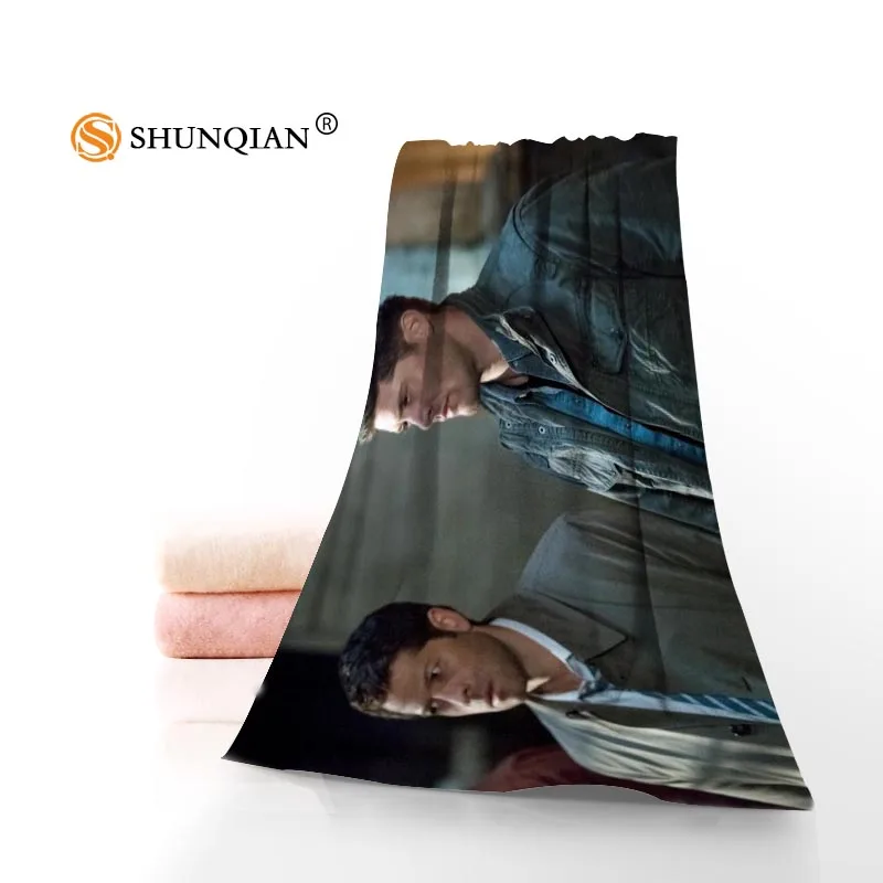 Светло-серый Модное Сверхъестественное полотенце s несколько цветов микрофибра пляжное банное полотенце спортивное полотенце для лица настраиваемое печатное банное полотенце s - Цвет: Светло-серый