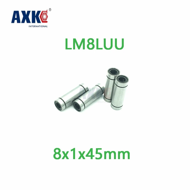 Axk 2 шт. Lm8luu длинный тип 8x1x45 мм 8 линейный шариковый подшипник линейные