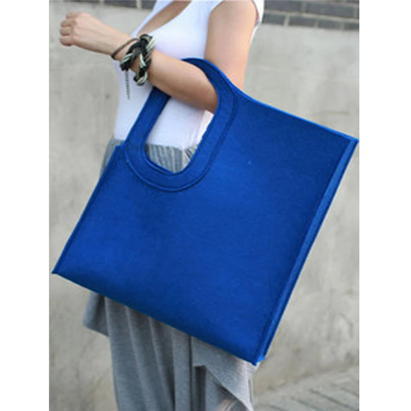 Креативная Вертикальная квадратная трендовая фетровая сумка для женщин