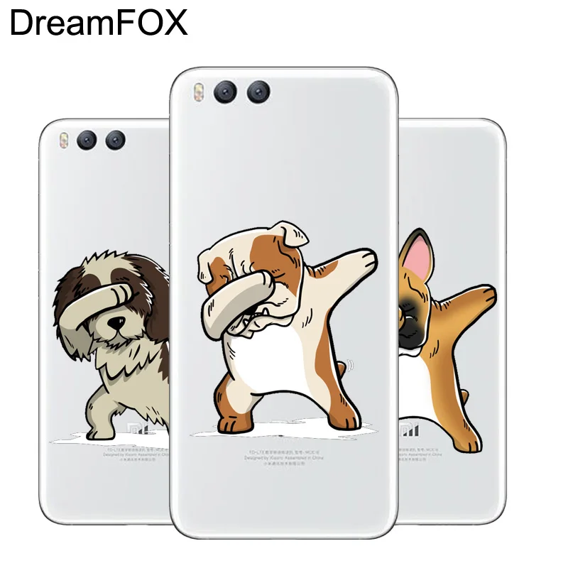 DREAMFOX M485 Французский Собака породы бульдог Мягкий ТПУ силиконовый чехол для Xiaomi Mi