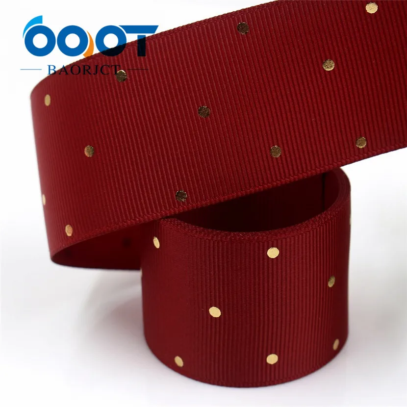 I-19407-876 OOOT BAORJCT I-19407-862, 38 мм, 10 ярдов сплошной цвет точка горячего тиснения корсажные ленты, лук колпачок DIY аксессуары украшения - Цвет: I-19407-876