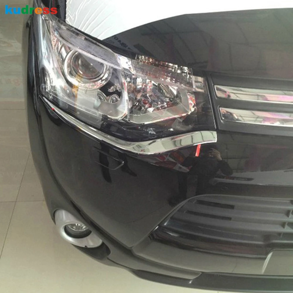 Хромированная лента для передних фар Mitsubishi Outlander 2013 2014 2015 Специальная