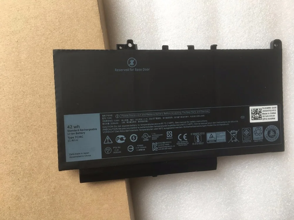 SupStone подлинный 7 CJRC Аккумулятор для Dell Latitude E7270 E7470 7 CJRC 21X15 Аккумулятор для ноутбука 42Wh