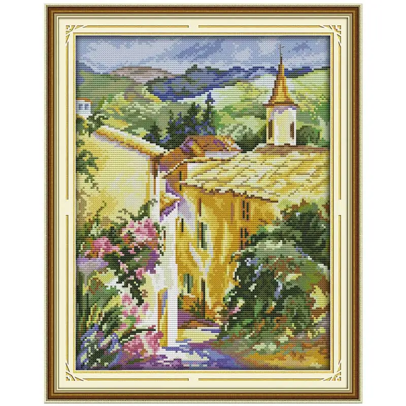Вышивка крестиком 11CT 14CT Набор для вышивки в уголке города оптовая продажа|cross stitch