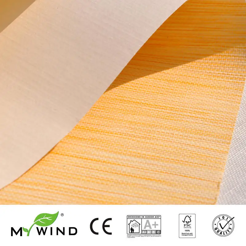 Коллекция 2019 года обои MY WIND orange Grasscloth 3D бумажные тканевые дизайнерские в рулоне