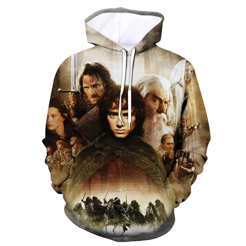 3D принт Властелин колец для женщин и мужчин толстовки с капюшоном летние модные