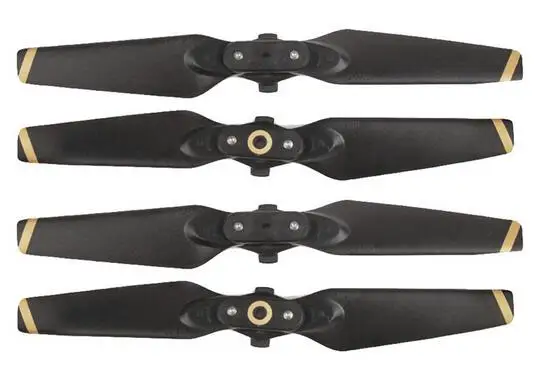 2 pair gold Sunnylife 1 пара 2 пары быстросъемные складные 4730F Сменные лопасти пропеллеров белые/золотые полосы лезвия для DJI SPARK Drone CW CCW - Цвет: 2 pair gold