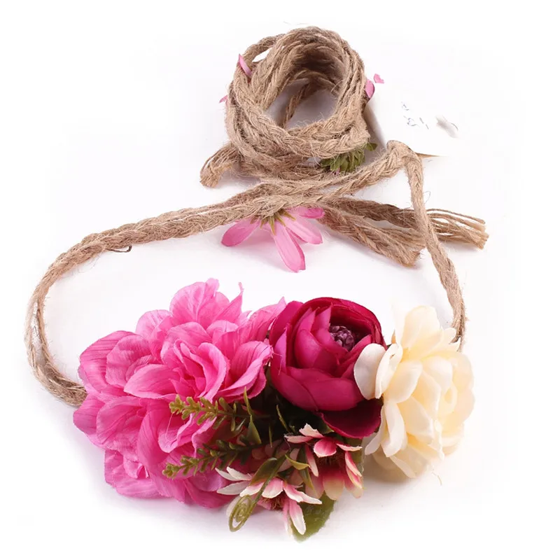 Женская повязка на голову с цветами летняя Свадебная аксессуары для волос|fashion