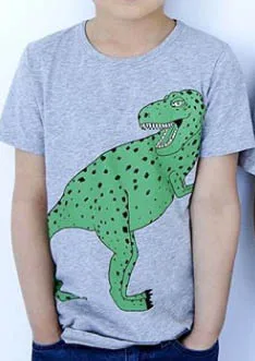 t shirts Детская футболка с динозавром для мальчиков и девочек, топы, футболки, майки, одежда для малышей, весна-лето - Цвет: t shirts