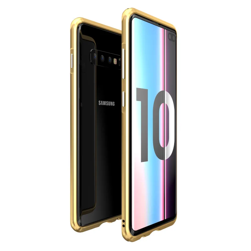 Металлический бампер Luphie чехол для Samsung Galaxy S10 тонкий противоударный Plus S10Plus |