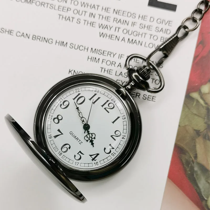 Ретро кролик карманные часы Винтажные Колье в старинном стиле брелок цепь сплав