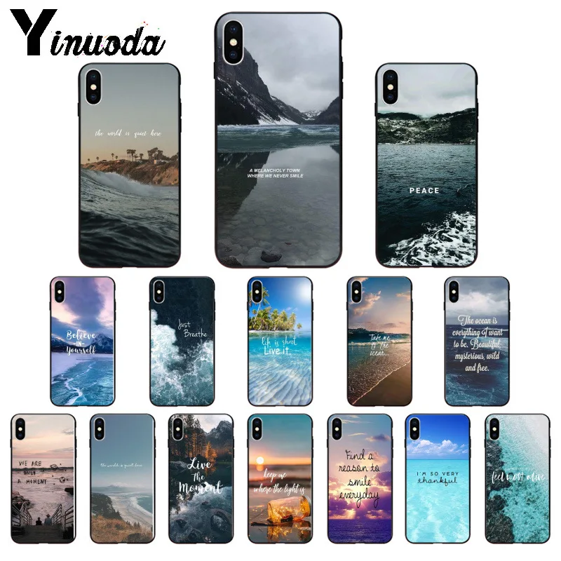 Мягкий чехол Yinuoda из ТПУ для Apple iPhone 8 7 6 6S Plus X XS MAX 5 5S SE XR|Бамперы| |