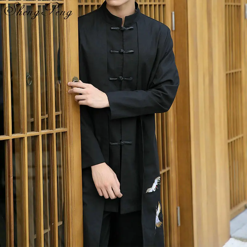 Традиционная китайская одежда традиционная для мужчин Китайская Мужская в