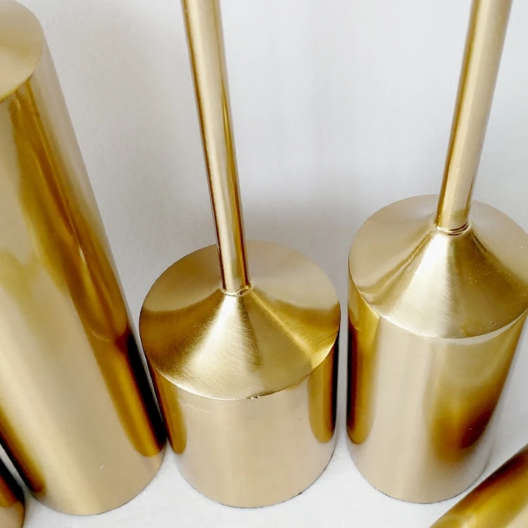 Домашние украшения Латунный Подсвечник для комнаты образца виллы|brass candle stands|candle