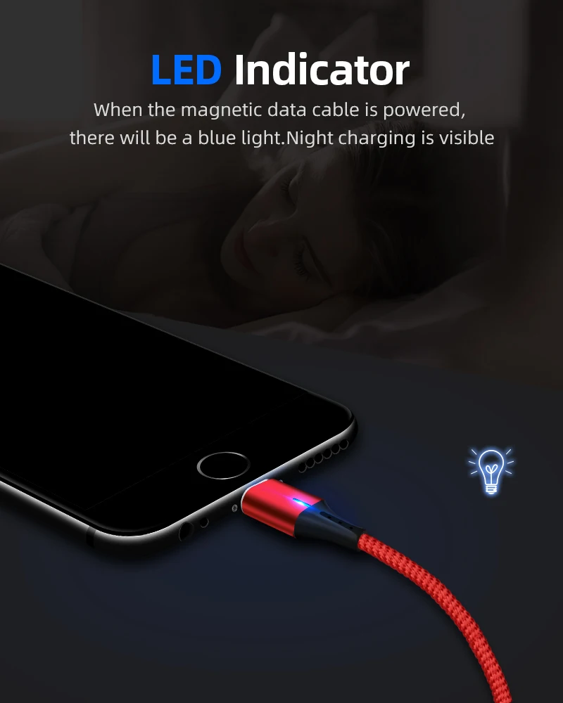 SUNPHG мобильного телефона 3A Магнитный кабель Зарядное устройство 2 м микро Тип usb C кабель для передачи данных для iPhone x samsung S8 S9 huawei Быстрая зарядка 3,0