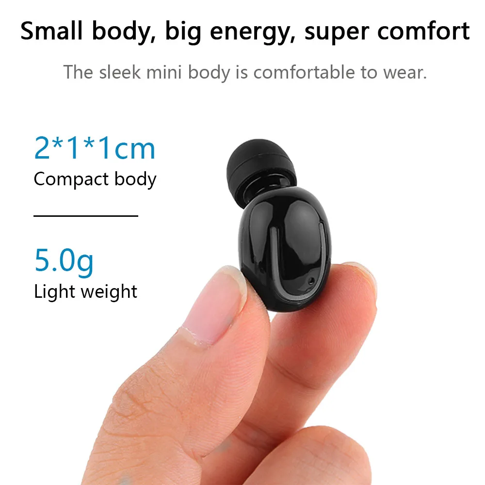 Спортивные Беспроводные Bluetooth наушники HD стерео звуковые с микрофоном Sweatproof