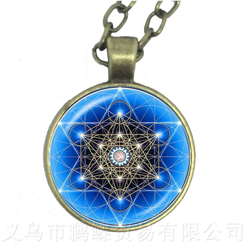 Пентаграмма суперnatural ожерелье стеклянный купол художественный Рисунок круг