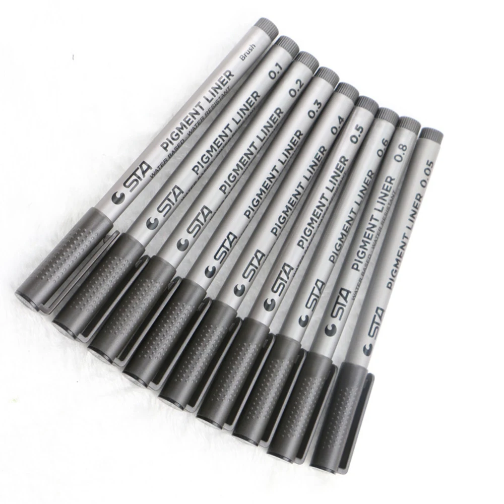 9 шт./лот STA эскиз маркеры Книги по искусству маркер различные размеры Совет