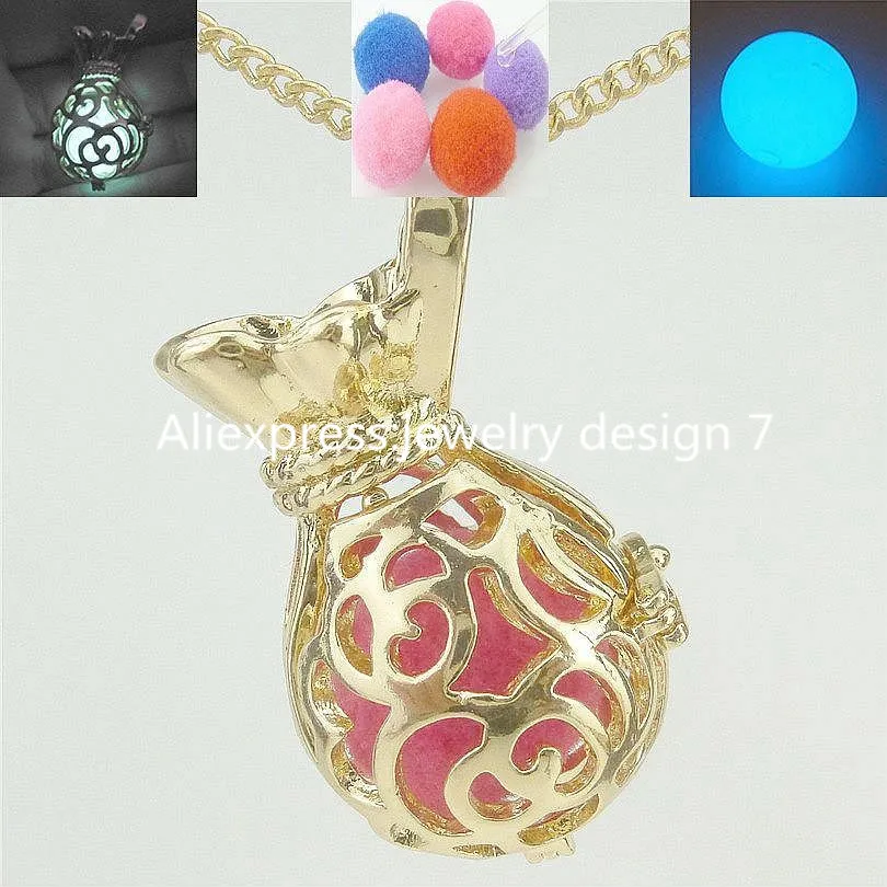 Бесплатная доставка 17919 цветок медальон Box ожерелье ароматерапия эфирное масло