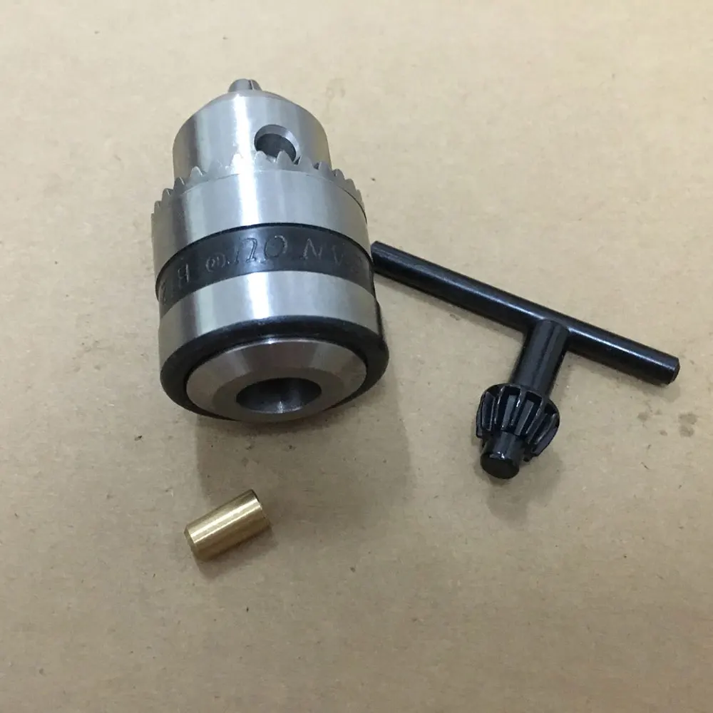 

Mini Electric Drill Chuck 1.5-10mm B12 Taper Mounted Lathe Chuck PCB Mini Drill Press For 5mm Motor Shaft Connecting Rod