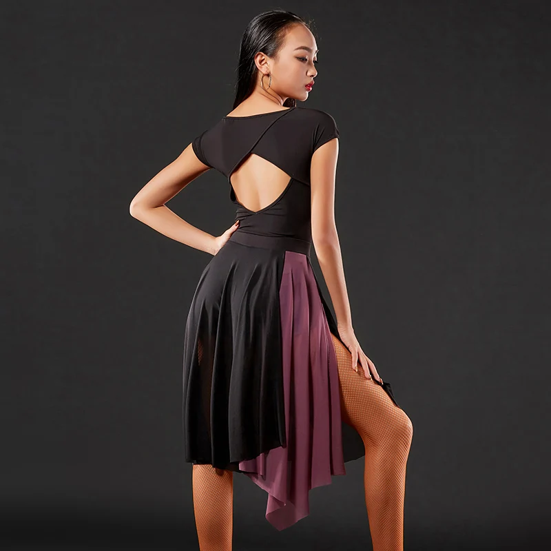 2020 Новая женская Латинская танцевальная юбка представление одежда для практики