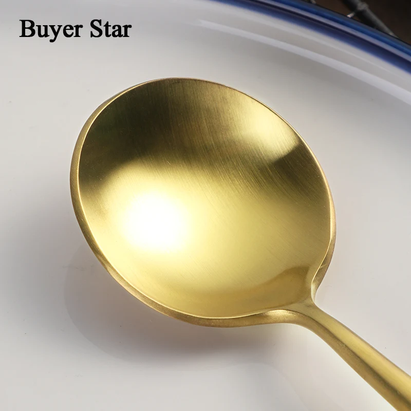 24 шт./лот набор черных столовых приборов из нержавеющей стали посуды для западной