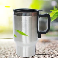12v steel thermos heating cup portable car auto adapter heated kettle travel 500ml essential accessories