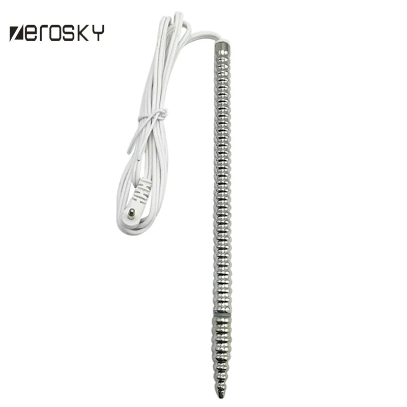Zerosky Stainless Steel Penis Plug Urethra Stimulation Urethral Sound Dilators Vibrator Sex Toys For Men Sounding Rod | Красота и