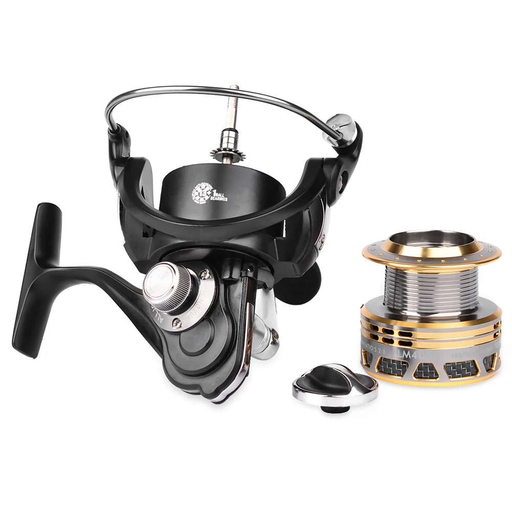 PRO BEROS LM1000 4000 Series 5 5: 1/5. 2:1 полностью Металлическая Рыболовная катушка 13 + 1BB Легкая