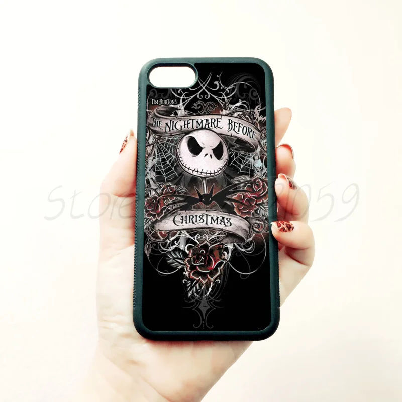 Джек Череп Скеллингтон мягкие края чехол для телефона iPhone 5S SE 6 6S plus 7 8 X XR XS MAX