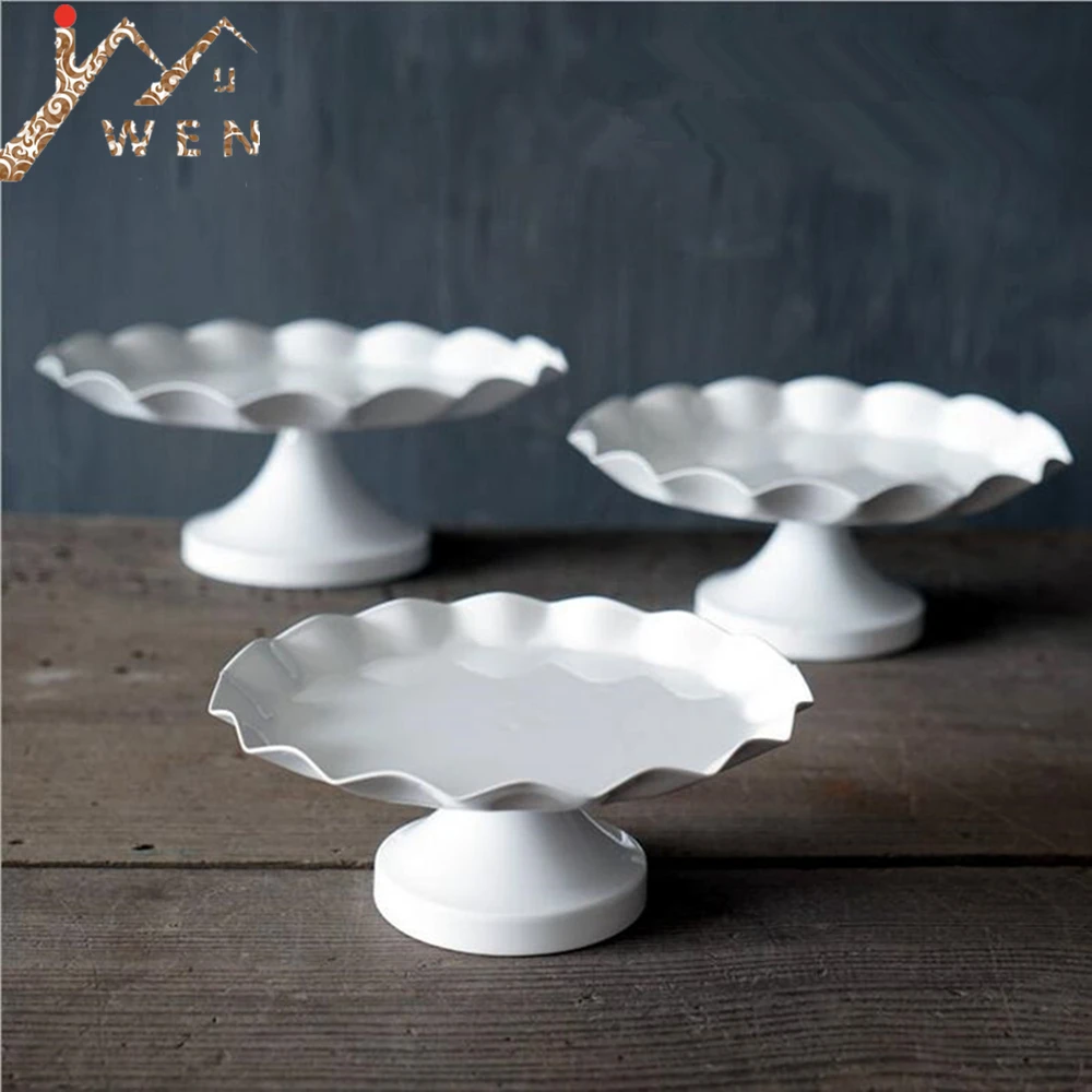 

New white cake stand metal iron cupcake stand wedding party decoration supplier baking & pastry cake dessert tools