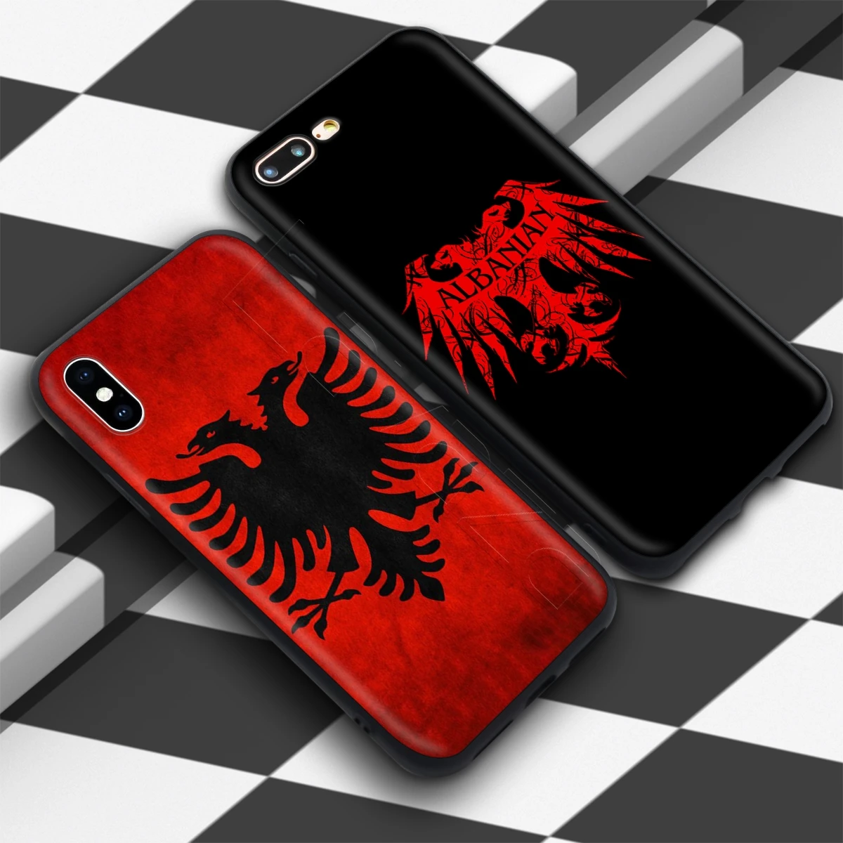 Чехол Lavaza в ретро-стиле «Аль-Флаг Албании» с изображением Орла для iPhone 11 Pro XS Max XR X 8 7 6 6S Plus 5 5S se