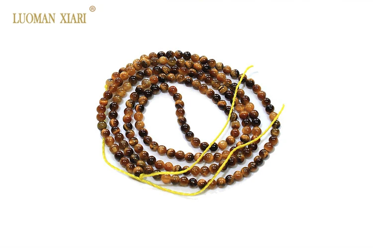 tiger eye stone Круглые бусины из натурального камня, розовые кварцевые кристаллы аметиста, Агаты, бусины для изготовления ювелирных изделий, бисероплетение, сделай сам, браслет 2 мм - Цвет: tiger eye stone
