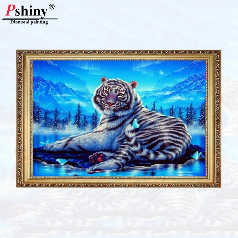 Pshiny 3d DIY Алмазная вышивка рукоделие детские брюки с тигровым анимальным