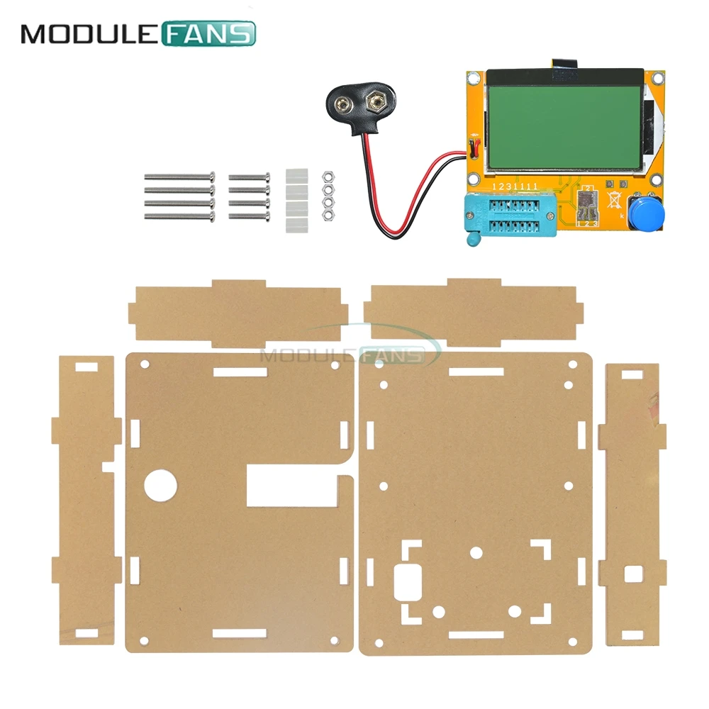 Mega328 LCR T4 M328 Multimetr Транзистор тестер измеритель емкости диодов и триодов MOS PNP/NPN с