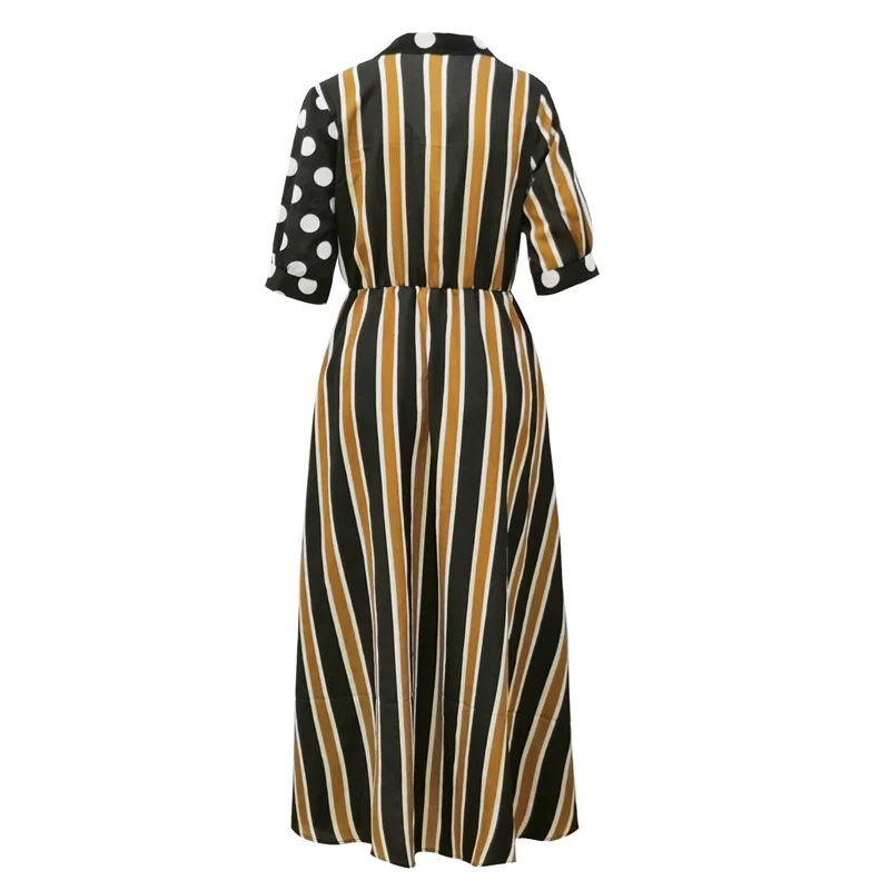 

Autumn Sexy Dress Half Sleeve Dresses Vestidos Verano 2020 Striped Polka Dot Dress Women Nightclub Evening Party Dress Vestido
