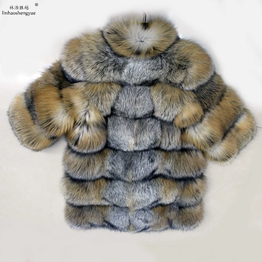 Linhaoshengyue Fashion women Phnom Penh Fox fur coat fashion fox fur coat